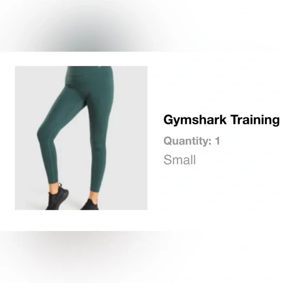 Gymshark Training Leggings - Dark Green - Picture 7 of 7